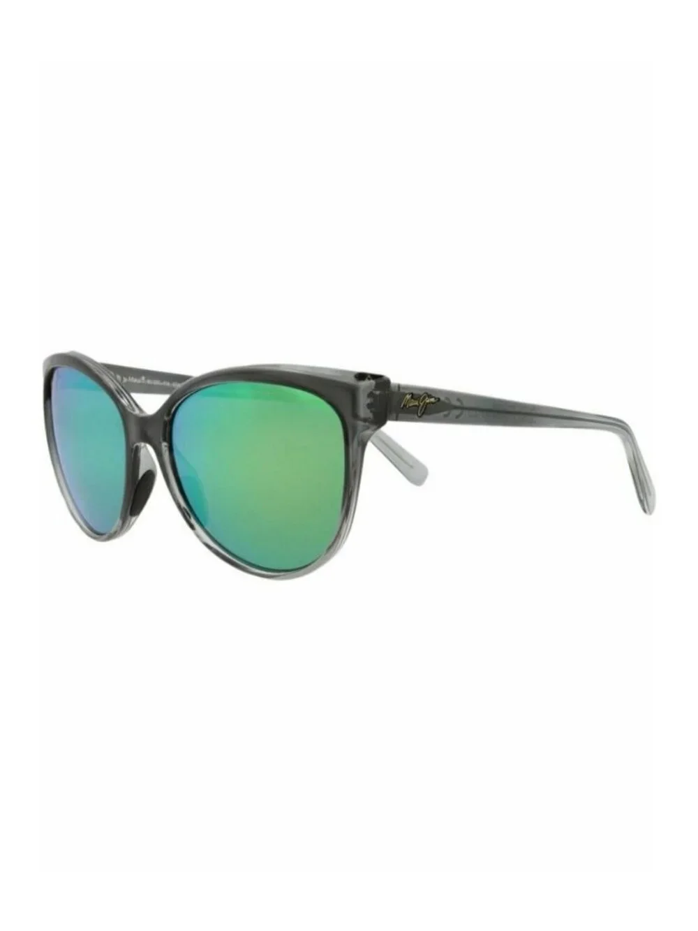New Maui Jim Womens Cat Eye Grey Grey Green Fashion Designer Sunglasses